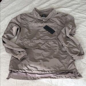 Alphalete Women's Bomber Pullover Jacket - Taupe Gray